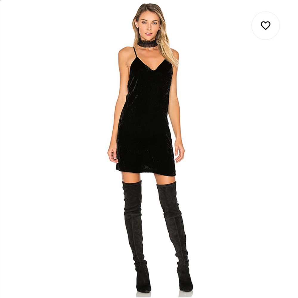 Alice and Olivia Kara velvet black dress sz 10